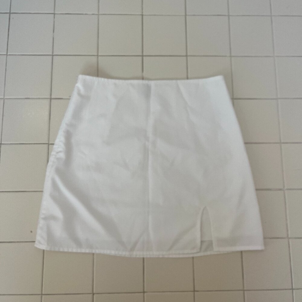 White Skirt with Slit
